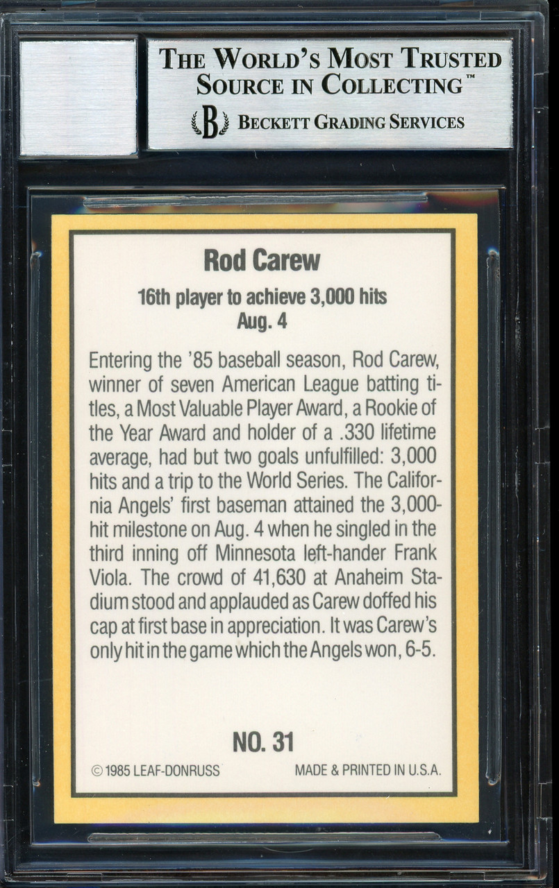 Rod Carew Highlights 