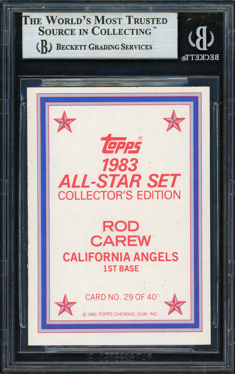 1983 Topps All Star Set Collectors Edition Rod Carew 29 Of 40