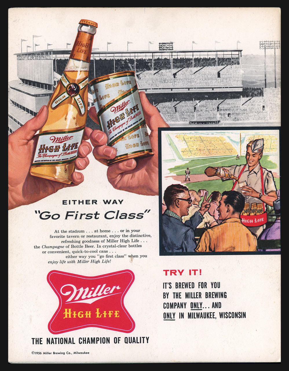 Brand New Tag NWT Vintage 1957 Milwaukee Braves World Series 