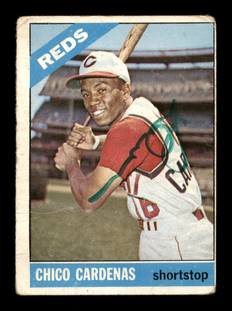 Leo Chico Cardenas Autographed 1961 Topps Card #244 Cincinnati Reds SKU  #198833 - Mill Creek Sports