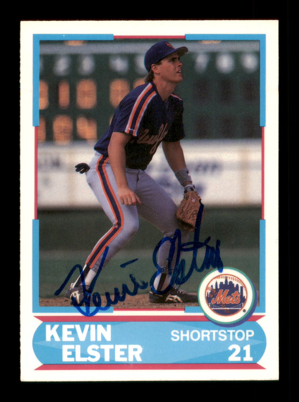 Kevin Elster Autographed 1988 Score Young Superstar Card #40 New York Mets  SKU #188440
