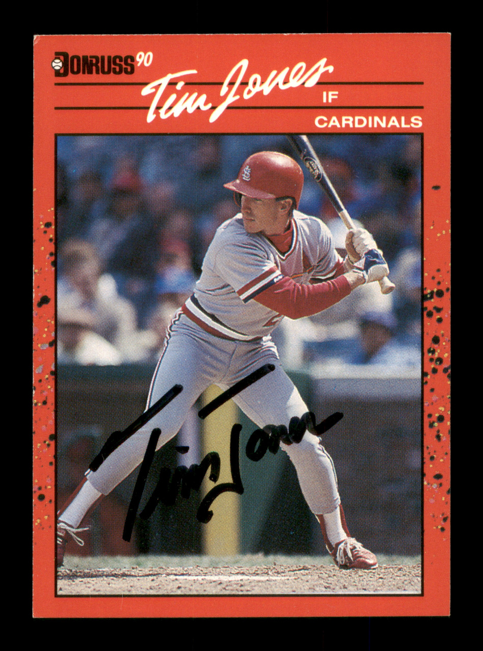 Autographed ANDY VAN SLYKE St. Louis Cardinals 1986 Topps Card