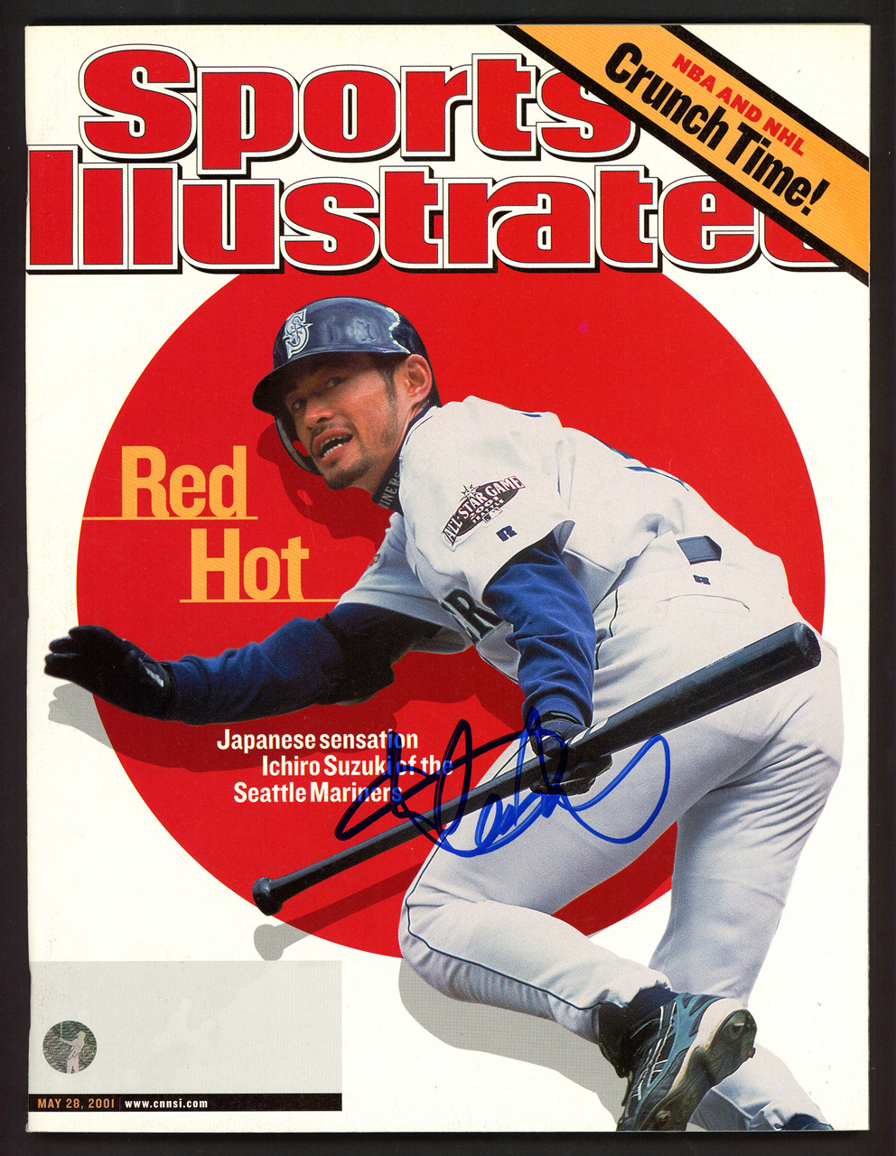 Ichiro Suzuki Autographed Sports Illustrated Magazine Seattle