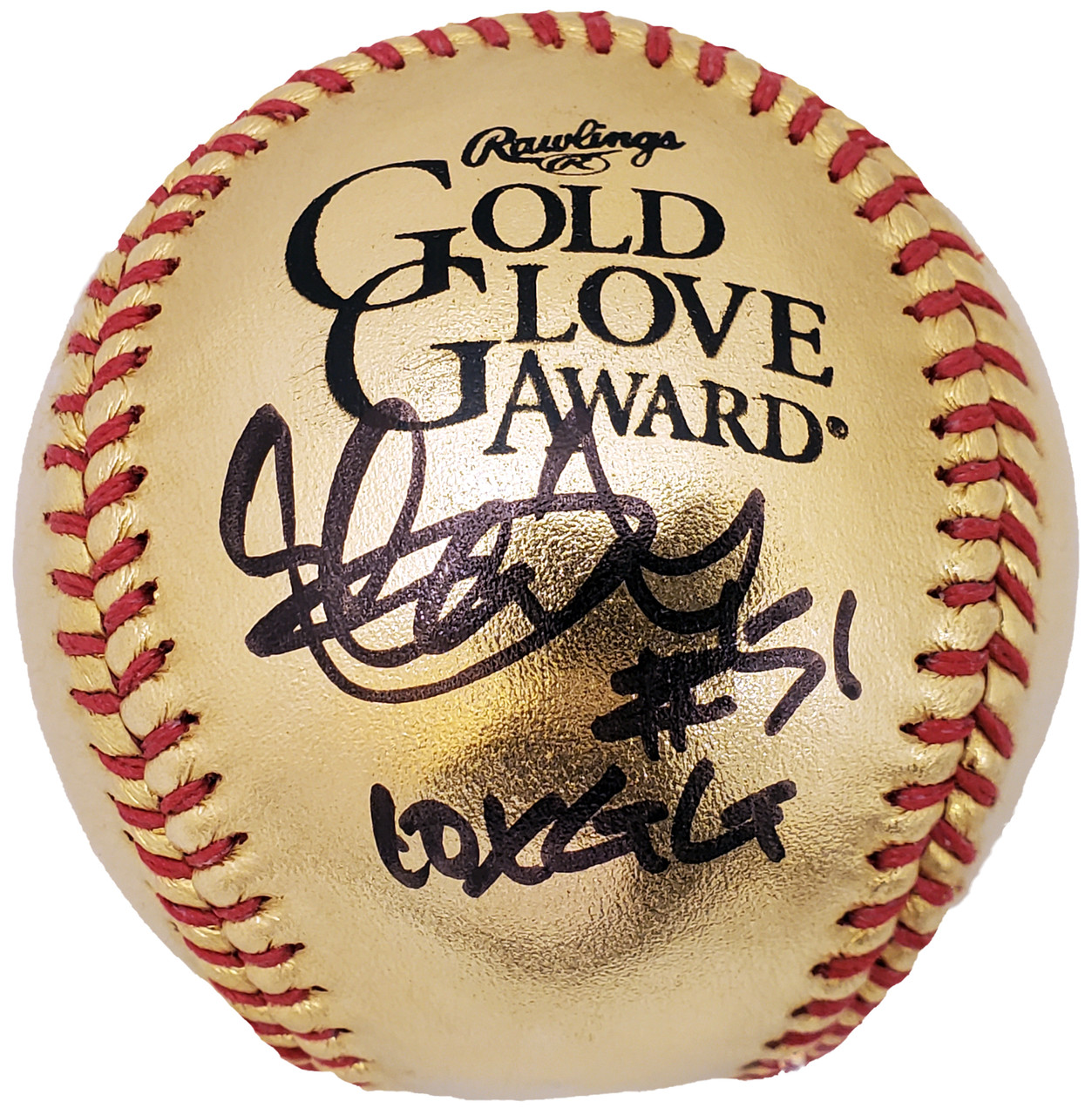 Ichiro Suzuki Autographed 24 KT Gold Baseball Seattle Mariners 