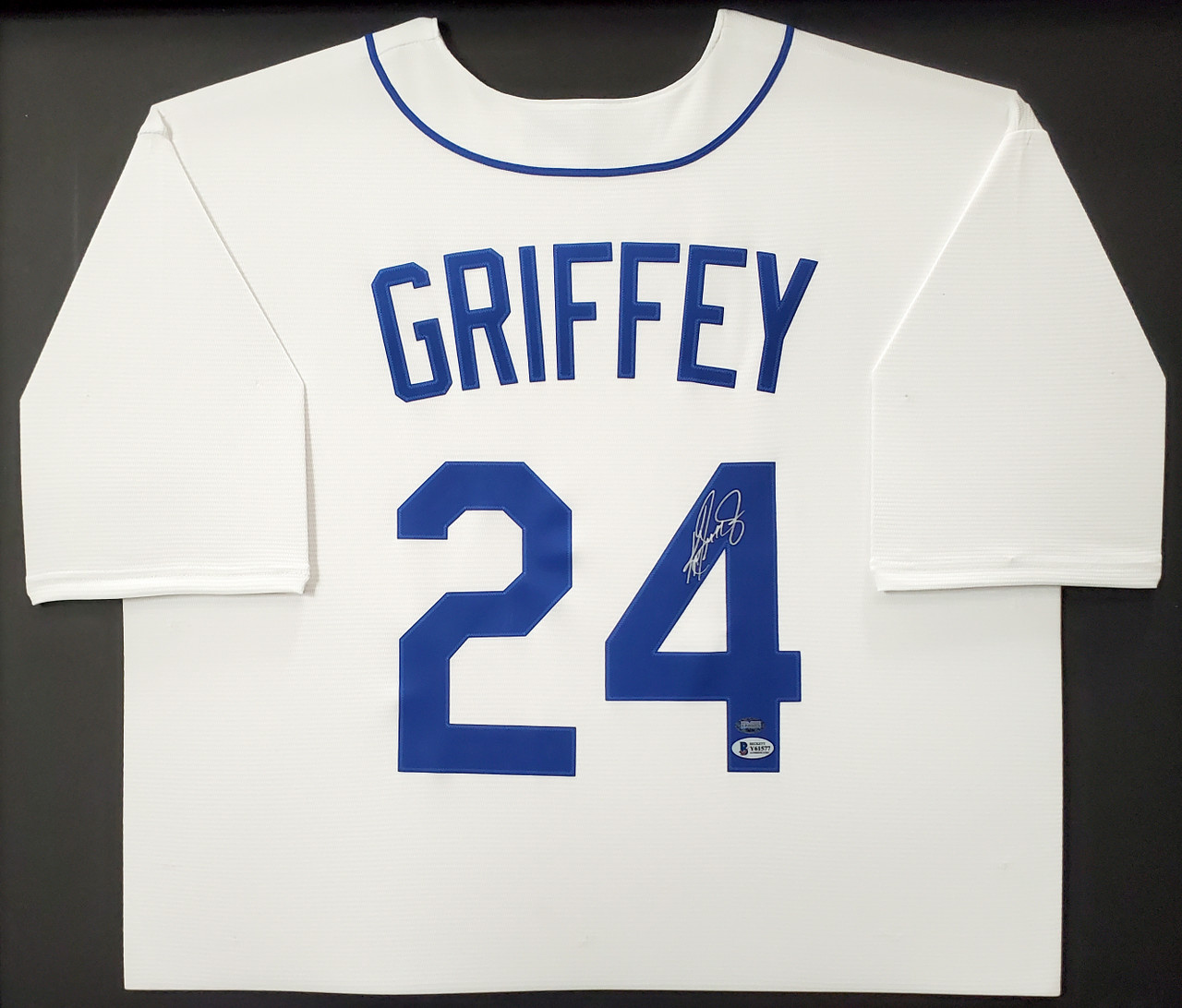 Seattle Mariners Ken Griffey Jr. Autographed Framed White Nike Throwback  Jersey Beckett BAS & MCS Holo Stock #191174