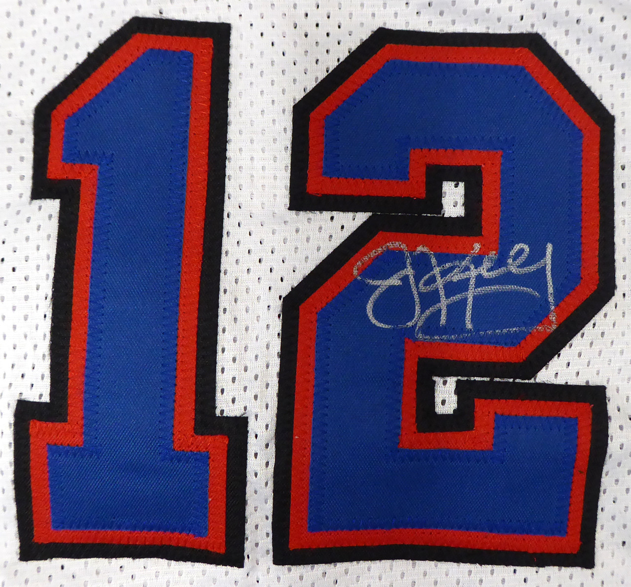 Andree Reed Autographed and Framed White Bills Jersey