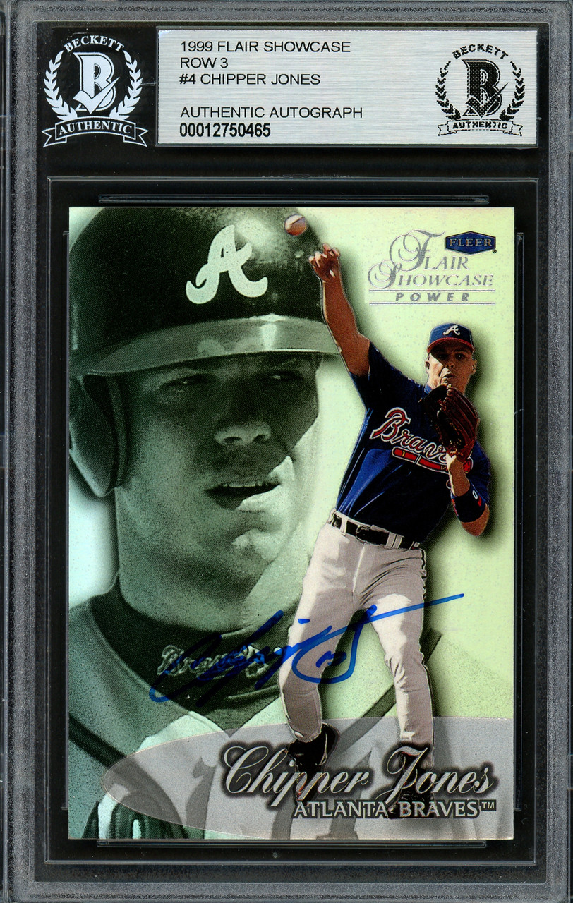 Chipper Jones Autographed 1999 Upper Deck HoloGRFX Card #L9