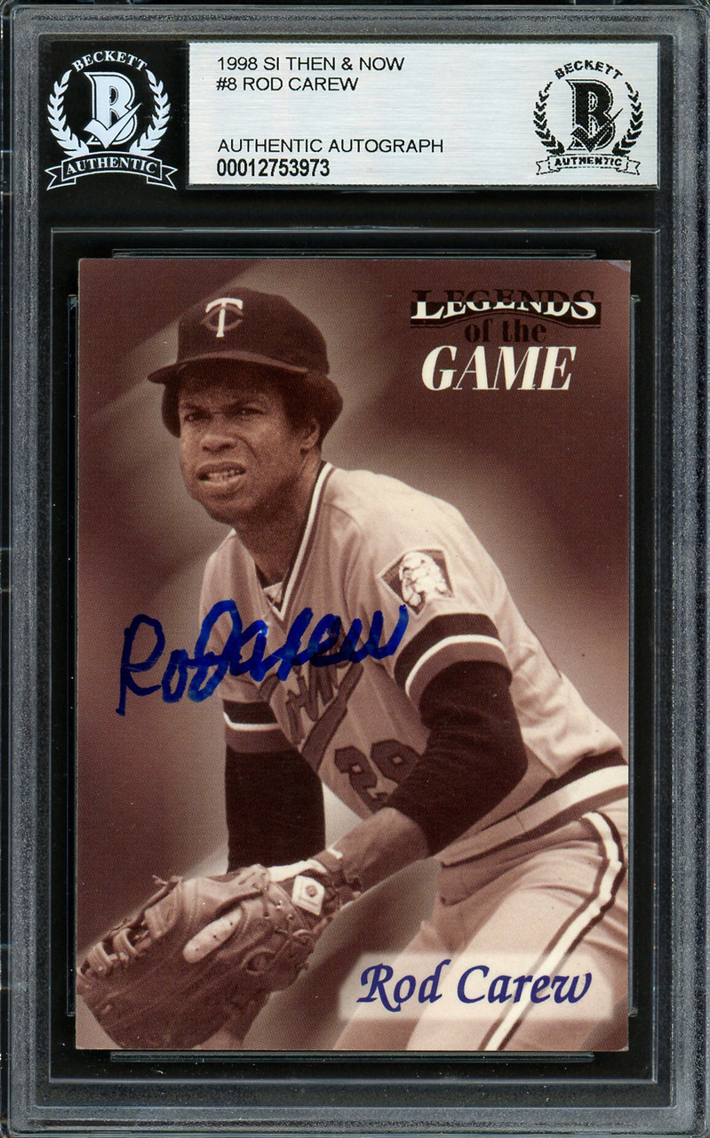 Rod Carew Autographed 2000 Topps Through The Years Card #29