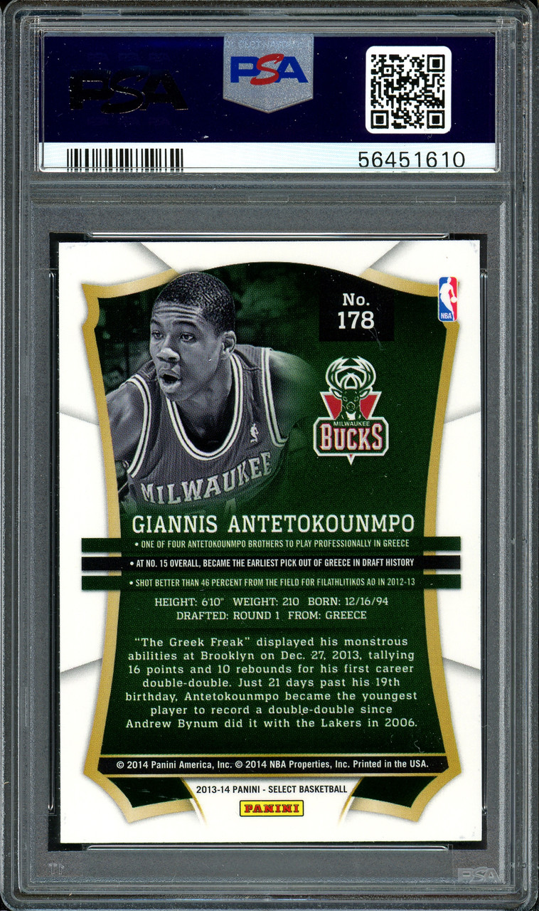 激レアPSA 10 Giannis  Antetokounmpoヤニス 2023-24 Donruss Giannis Antetokounmpo Green Laser Holo SP