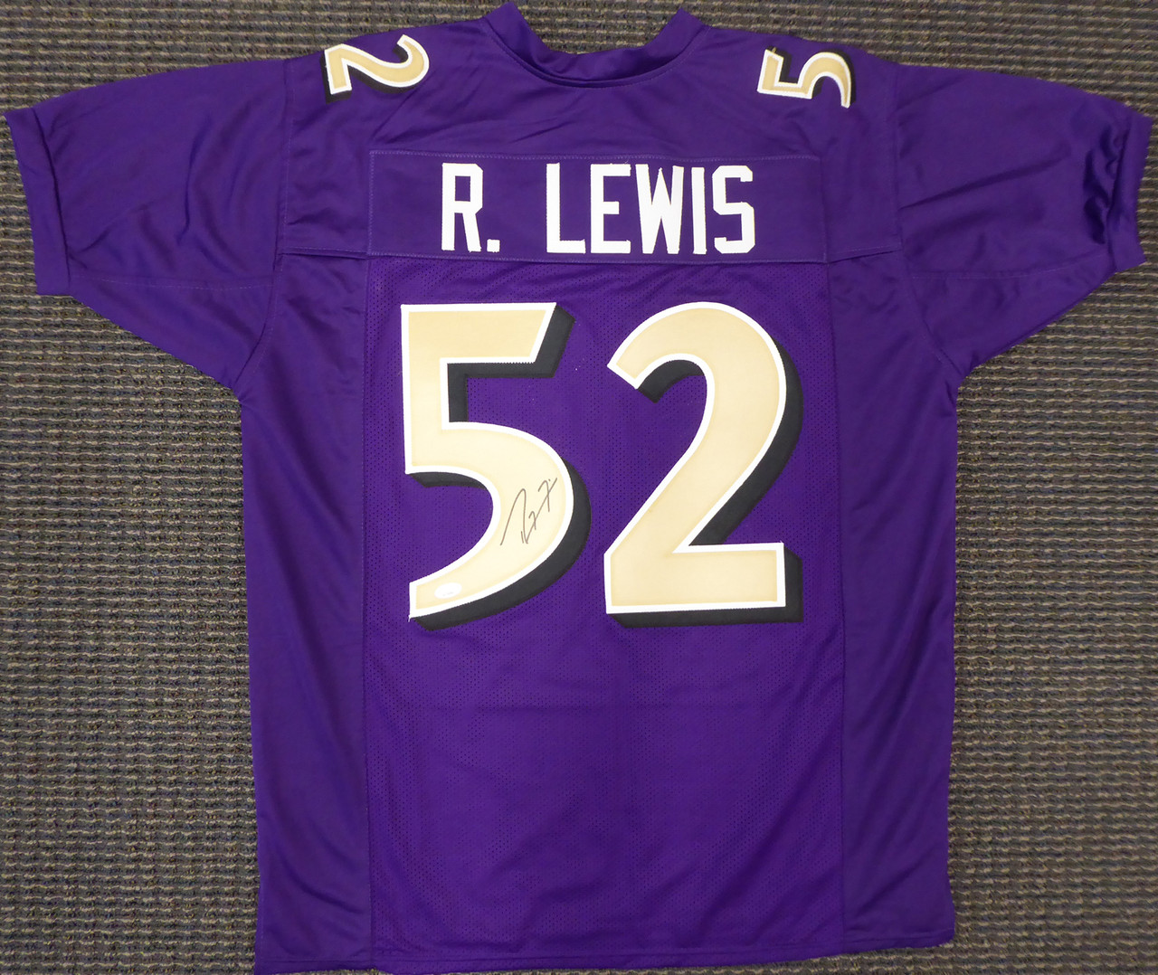 Ray Lewis Baltimore Ravens Autographed Football Jersey - JSA