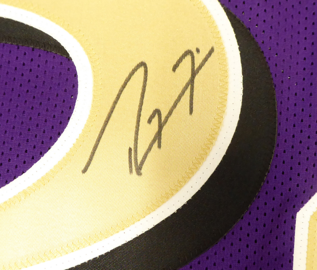 Ray Lewis Signed Purple Pro Style Stat Jersey Bas Witnessed Auction