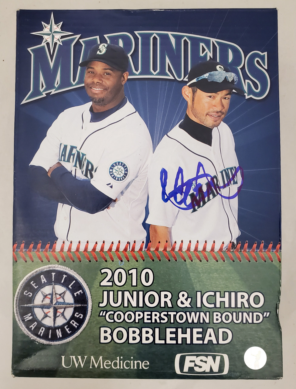 Ken Griffey Jr. & Alex Rodriguez Autographed 1997 Fleer Ultra Double  Trouble Card #9 Seattle Mariners Beckett BAS #15777926
