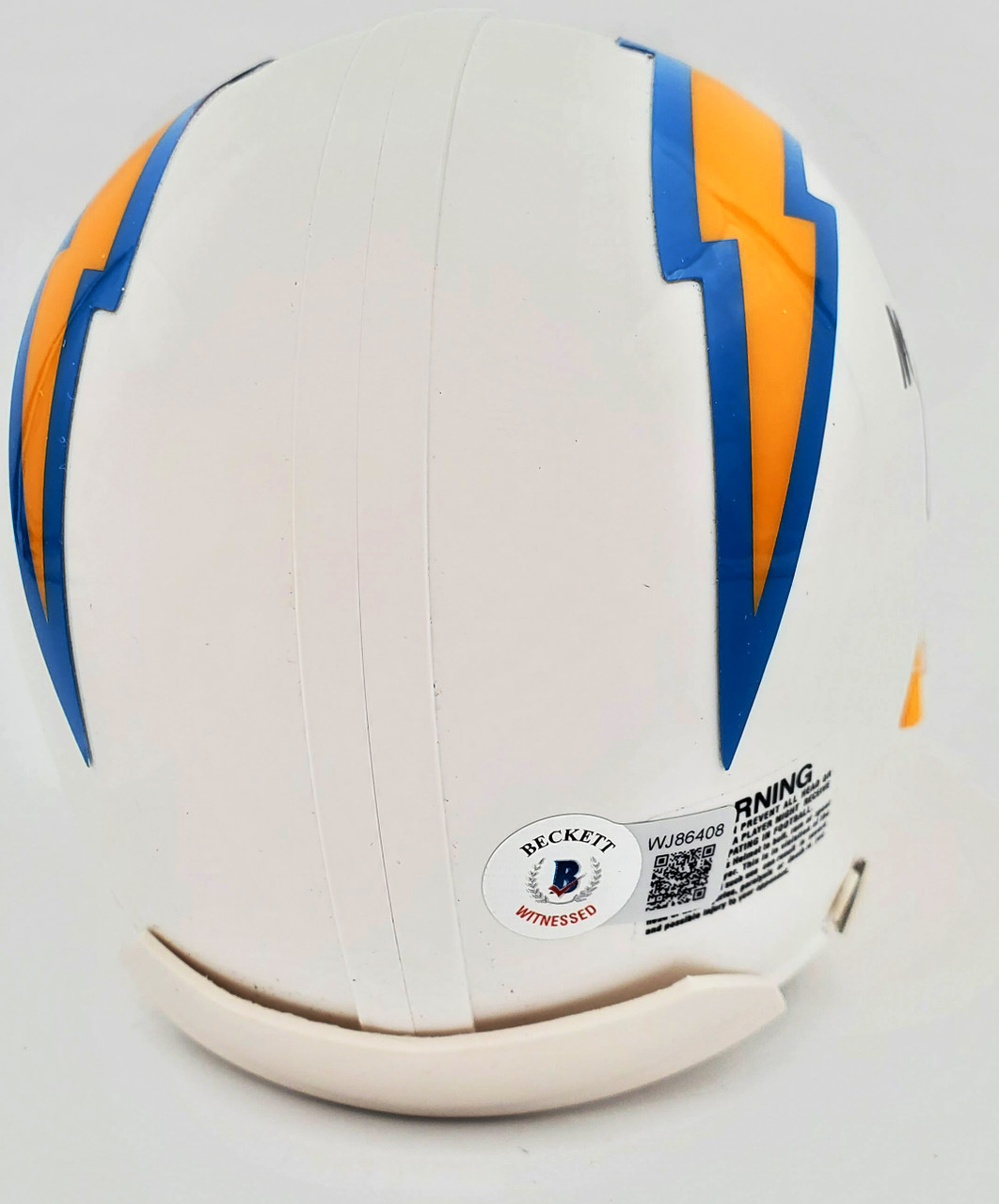 Mounted Memories NFL Wall Mounted Logo Mini Helmet CASE; San Diego Chargers