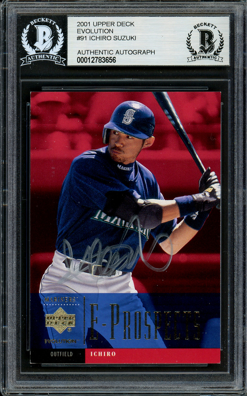 Ichiro Suzuki Autographed 2001 Upper Deck Evolution Rookie Card