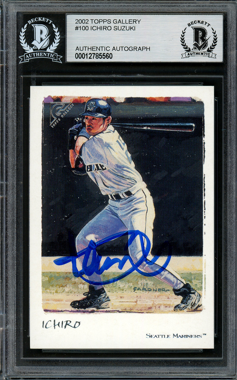 Ichiro Suzuki Autographed 2002 Topps Gallery Card #100 Seattle