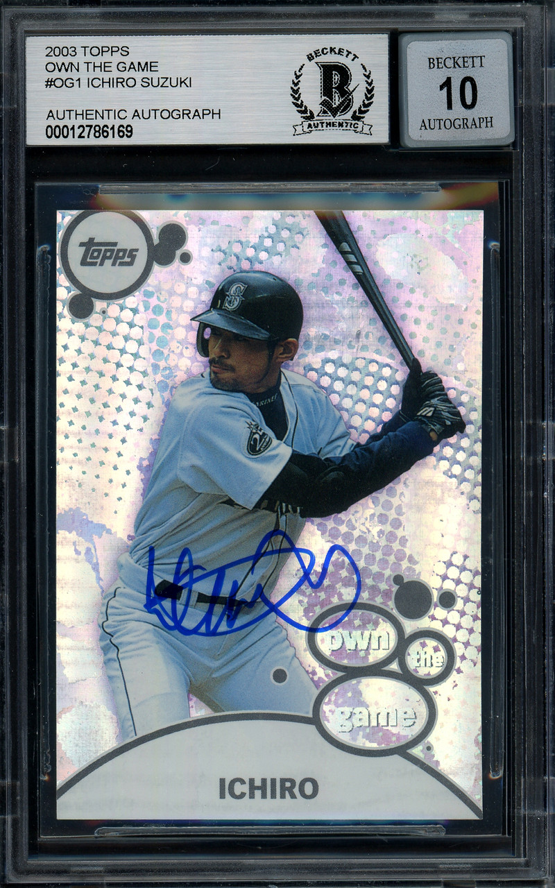 Ichiro Suzuki Autographed 2002 Topps Own The Game Card #OG14