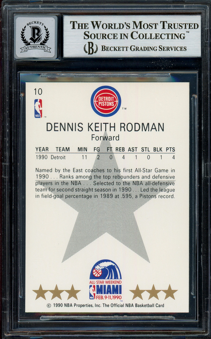 Dennis Rodman Autographed Detroit Pistons 8x10 Photo #3 - Detroit City  Sports