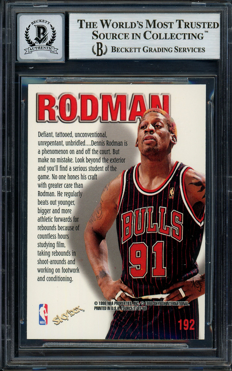 Lot Detail - 1997-98 Dennis Rodman Game Worn & Signed Chicago