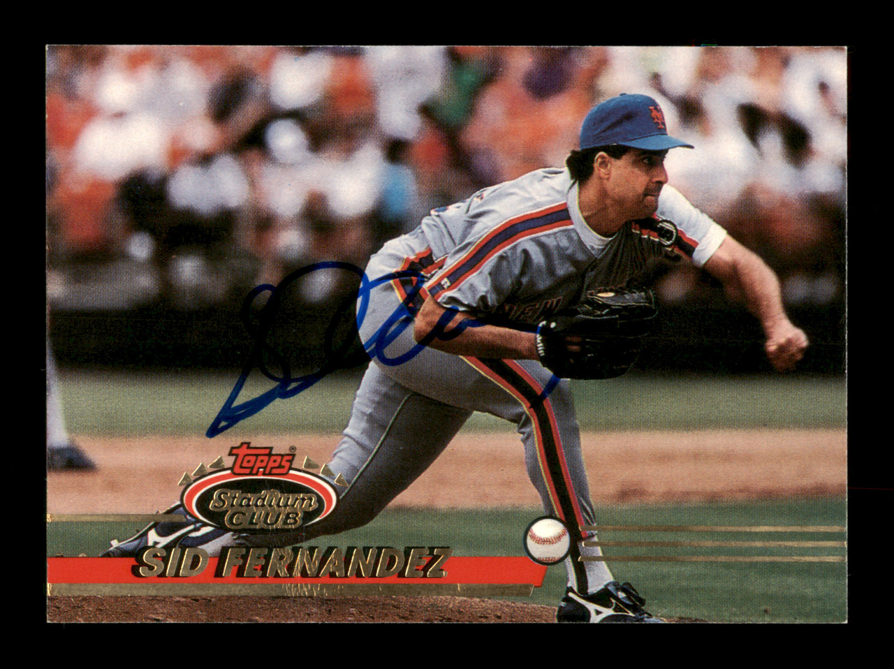 Sid Fernandez Autographed 1993 Stadium Club Card #351 New York Mets SKU  #195665 - Mill Creek Sports