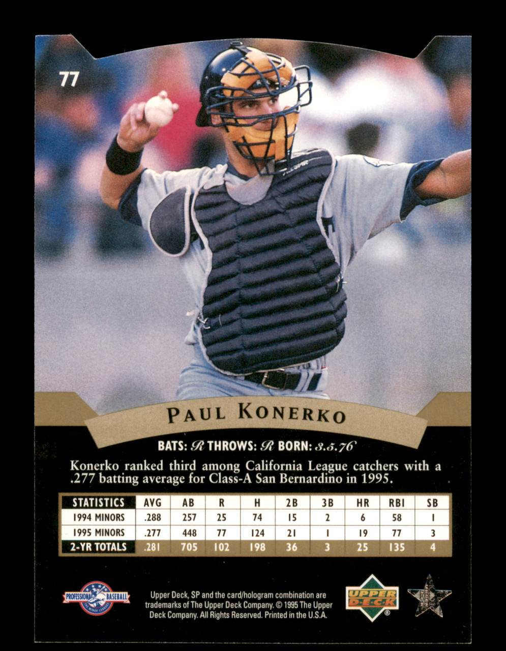 Paul Konerko Autographed 1995 Upper Deck Minor League Rookie Card #194 Los  Angeles Dodgers SKU #195689