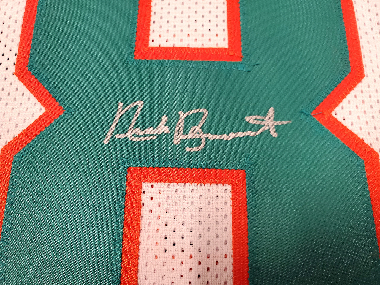 Miami Dolphins Nick Buoniconti Autographed White Jersey HOF 01 PSA/DNA  Stock #197010