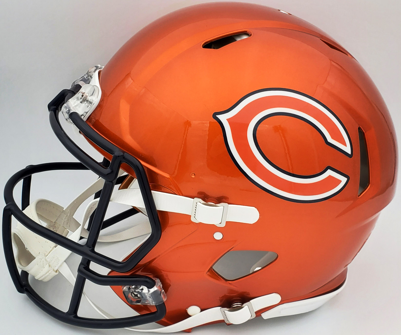 Football Helmet - Orange with Dark Blue Stripe - Style A - Yard Card - Yard  Cards Direct, LLC