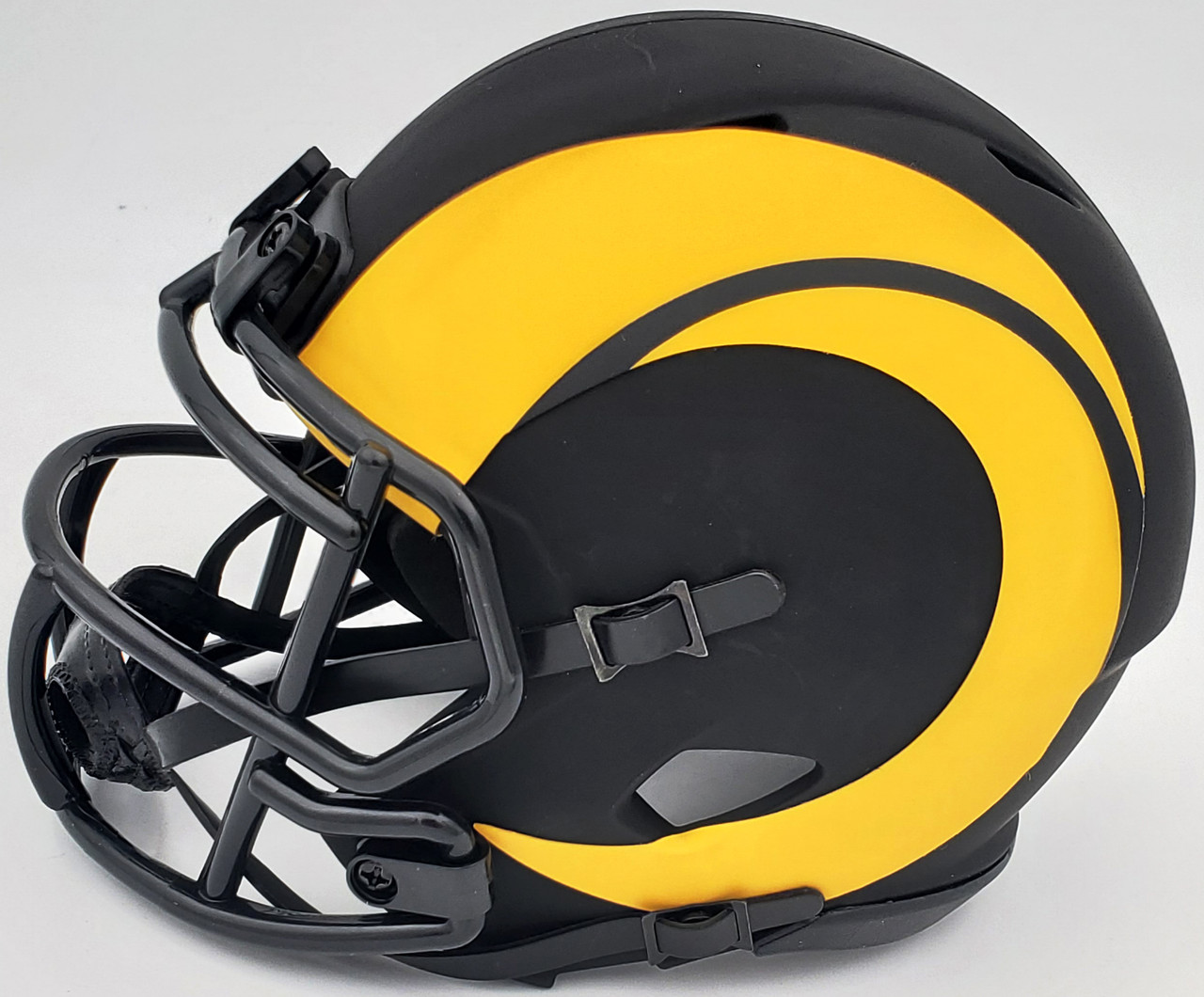 Black & Yellow Football Helmet Straw Topper