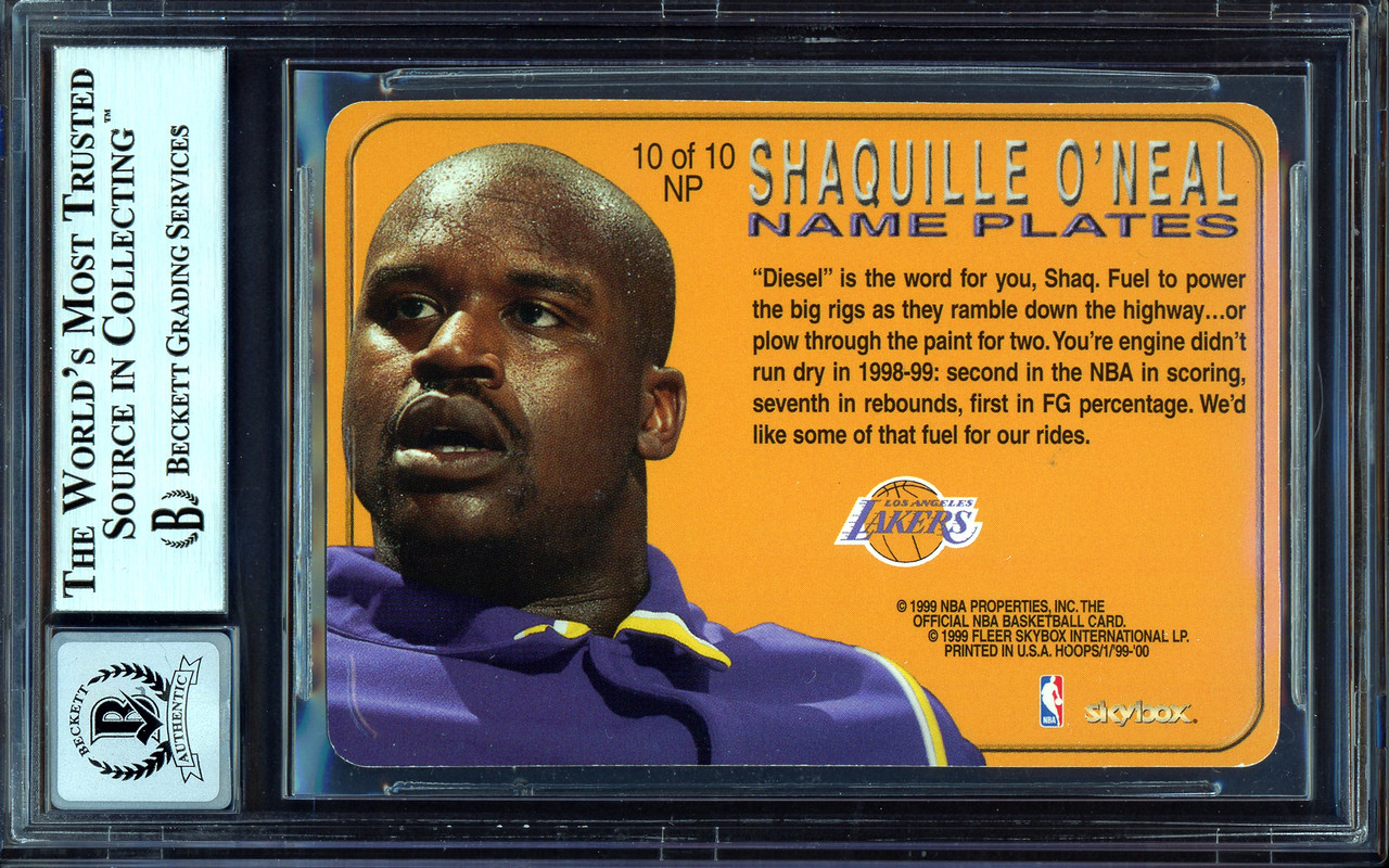 Shaquille O'Neal 1999-00 Fleer Tradition #51 Los Angeles Lakers |  mancavecards