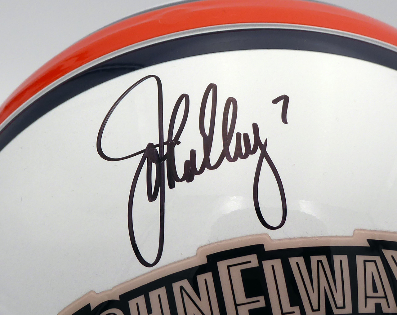 John Elway Signed Denver Broncos 4x6 Hall of Fame Card HOF 04 Inscribed BAS