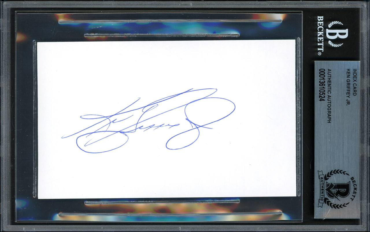 Ken Griffey Jr Autographed Framed Seattle Mariners Jersey (Beckett)