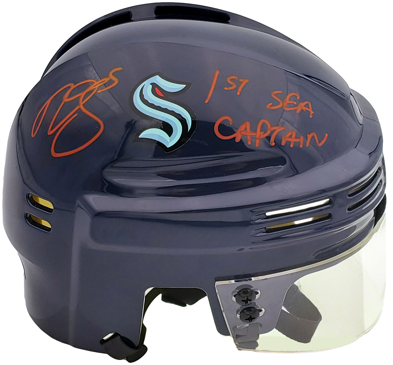 Seattle Kraken Mark Giordano Autographed Navy Adidas Authentic Jersey Size  54 Captain & Inaugural Season Patch Fanatics Holo
