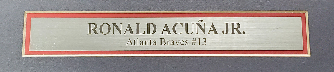 Mil Atlanta Braves Ronald Acuna Jr. Autographed Blue Nike Jersey Size XL Beckett BAS Stock #205685