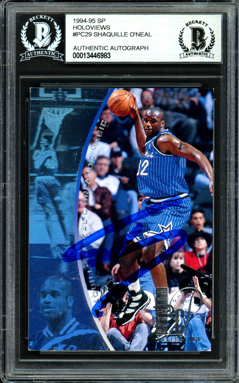 1995-96 Shaquille O'Neal Signed Game Issued Orlando Magic