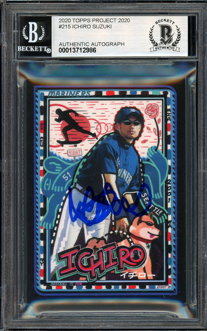 Ichiro Suzuki Autographed Topps Project 2020 Efdot Card #215