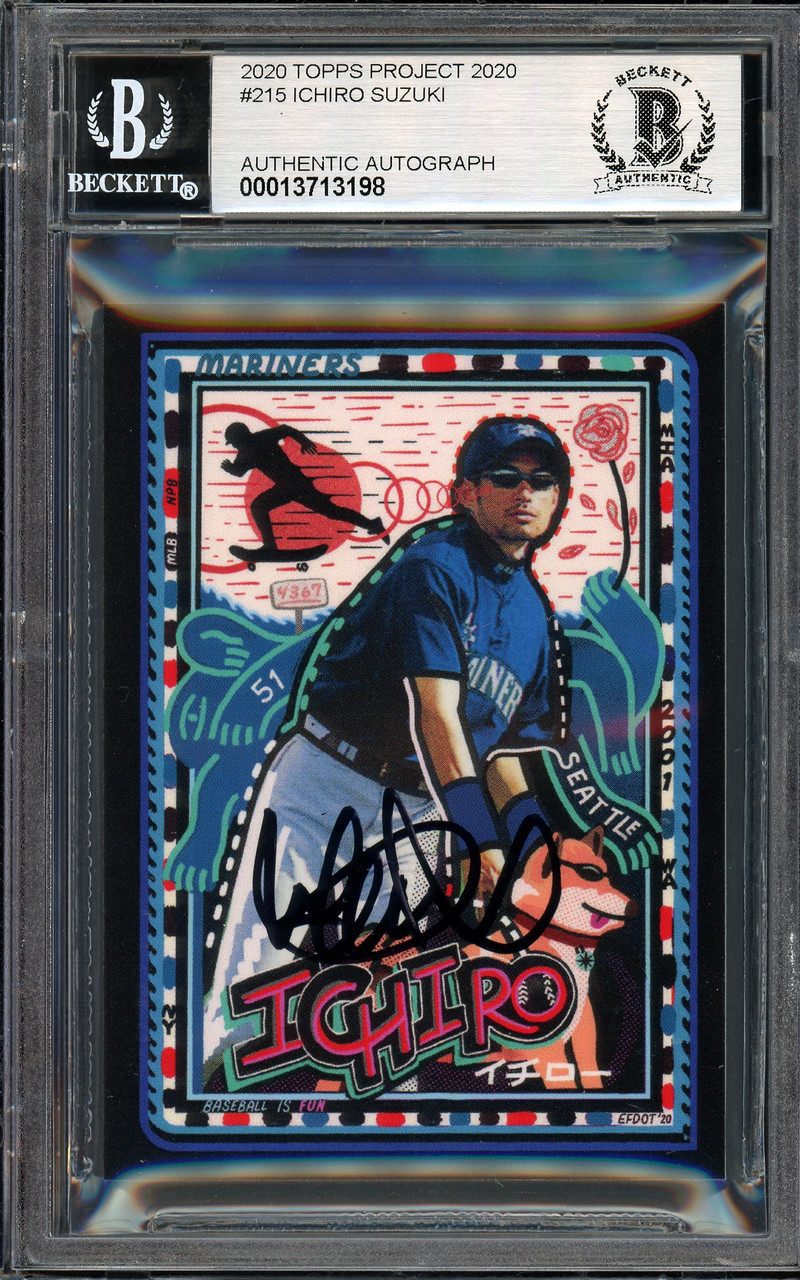 Ichiro Suzuki Autographed Topps Project 2020 Efdot Card #215