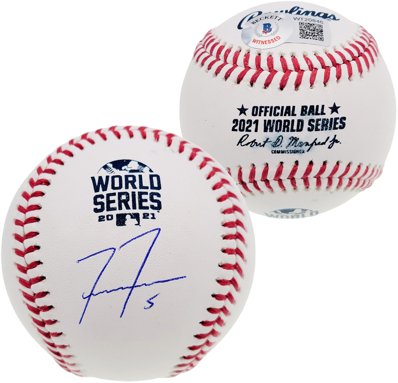 Freddie Freeman Autographed 2021 World Series Atlanta Braves Nike Baseball  Jersey - JSA COA