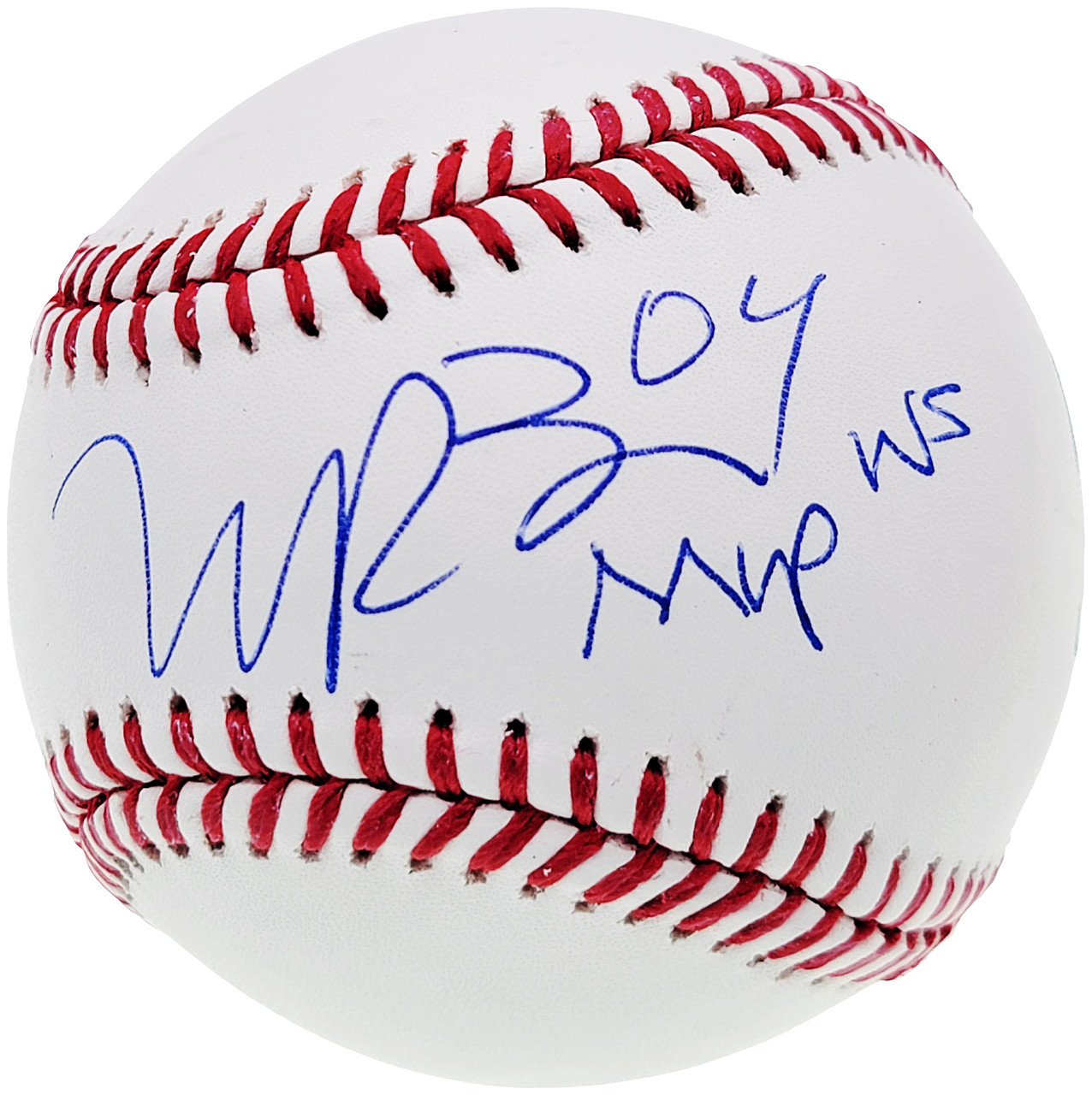 Manny Ramirez Boston Red Sox Signed Official MLB Baseball 04 WS MVP