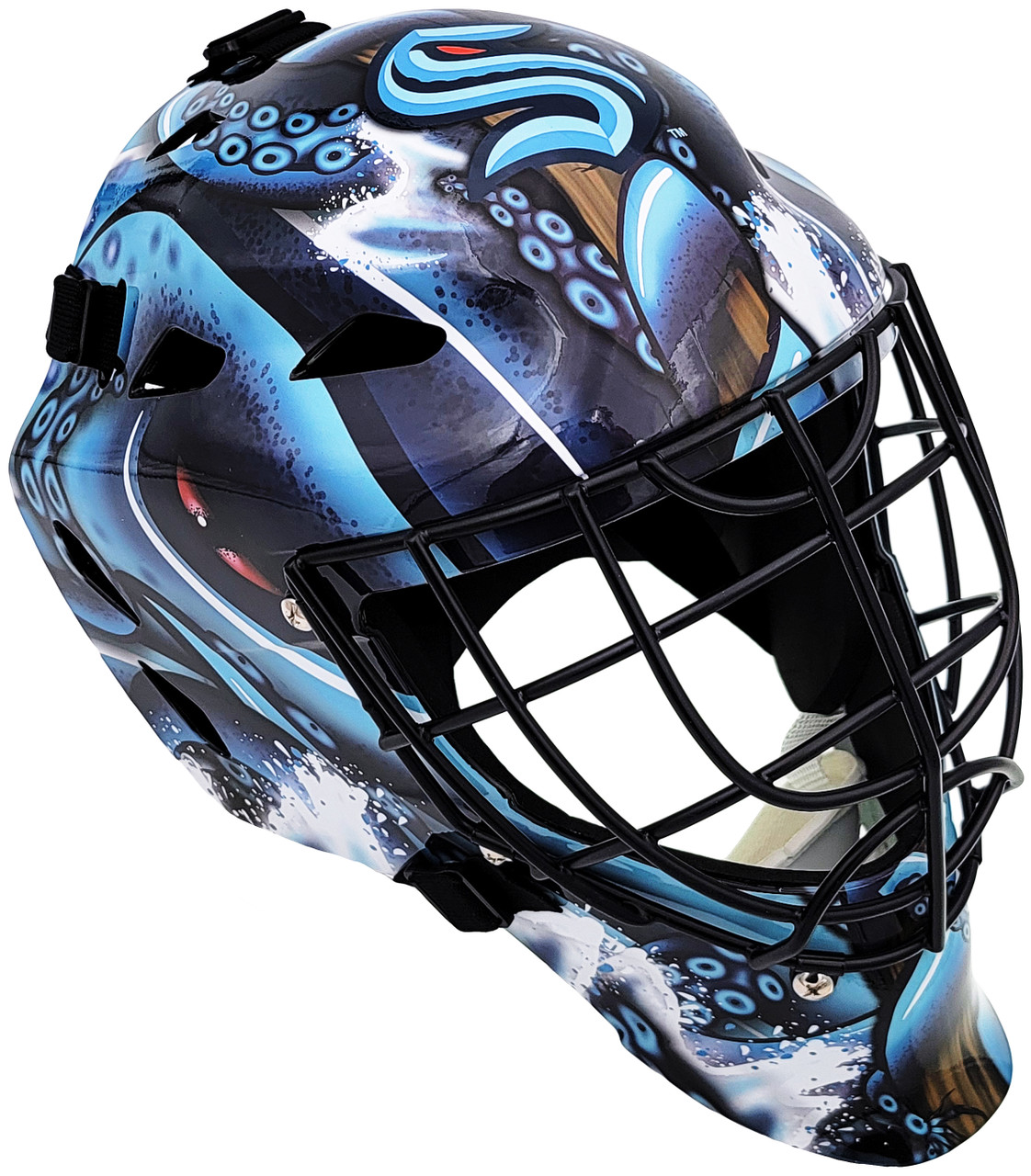 Seattle Kraken goalie auctioning off custom helmet for cancer research