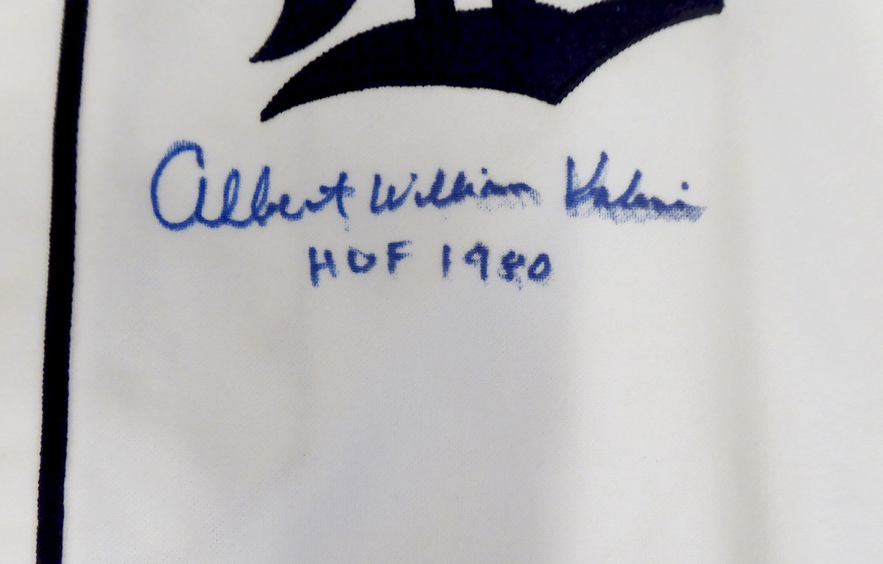 Sports Integrity Al Kaline Signed Detroit Tigers M&N Cooperstown Collection Jersey 3 Inscr BAS