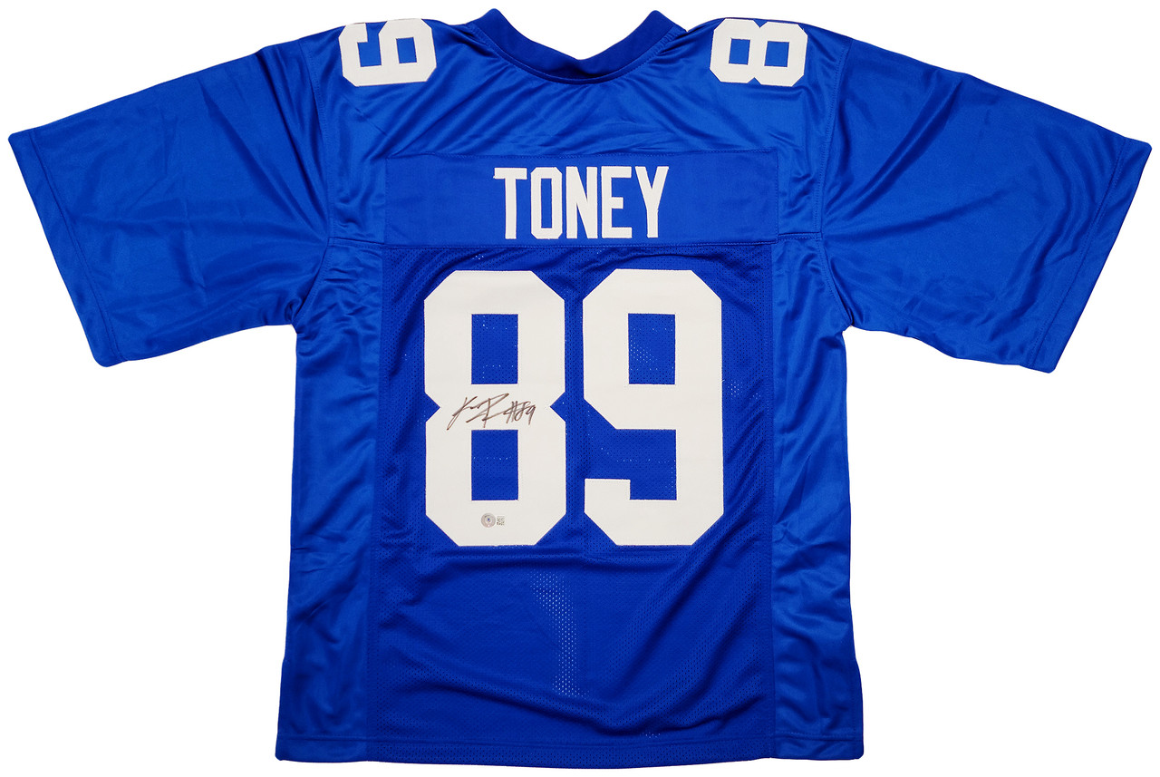 New York Giants Kadarius Toney Autographed Blue Jersey Beckett BAS QR Stock  #201981 - Mill Creek Sports