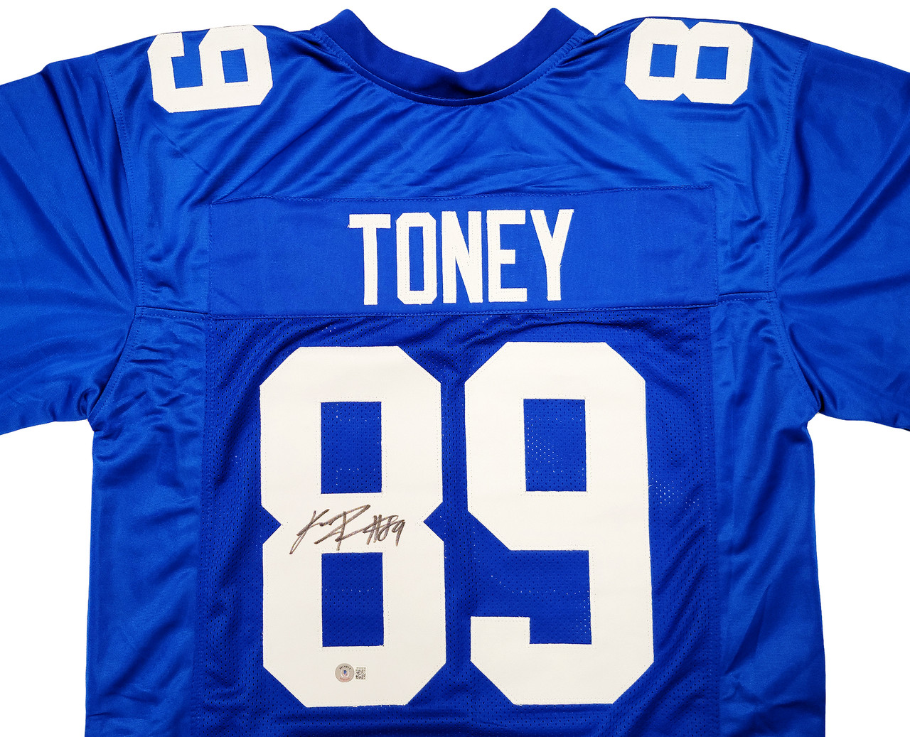 New York Giants Lawrence Taylor Autographed Blue Jersey Beckett BAS Witness  Stock #211726 - Mill Creek Sports