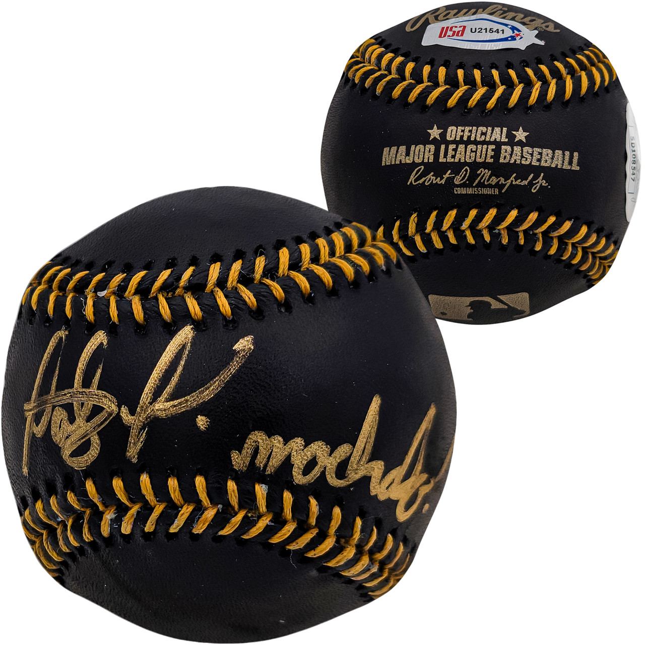 Fernando Tatis Jr. Autographed Official Black MLB Baseball San Diego Padres  In Gold Machalo! JSA Stock #202010 - Mill Creek Sports