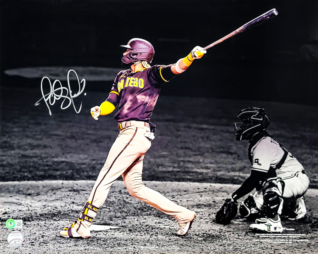 Fernando Tatis Jr. Autographed 16x20 Photo San Diego Padres Bat Flip  Spotlight In Yellow Beckett BAS QR Stock #202103 - Mill Creek Sports