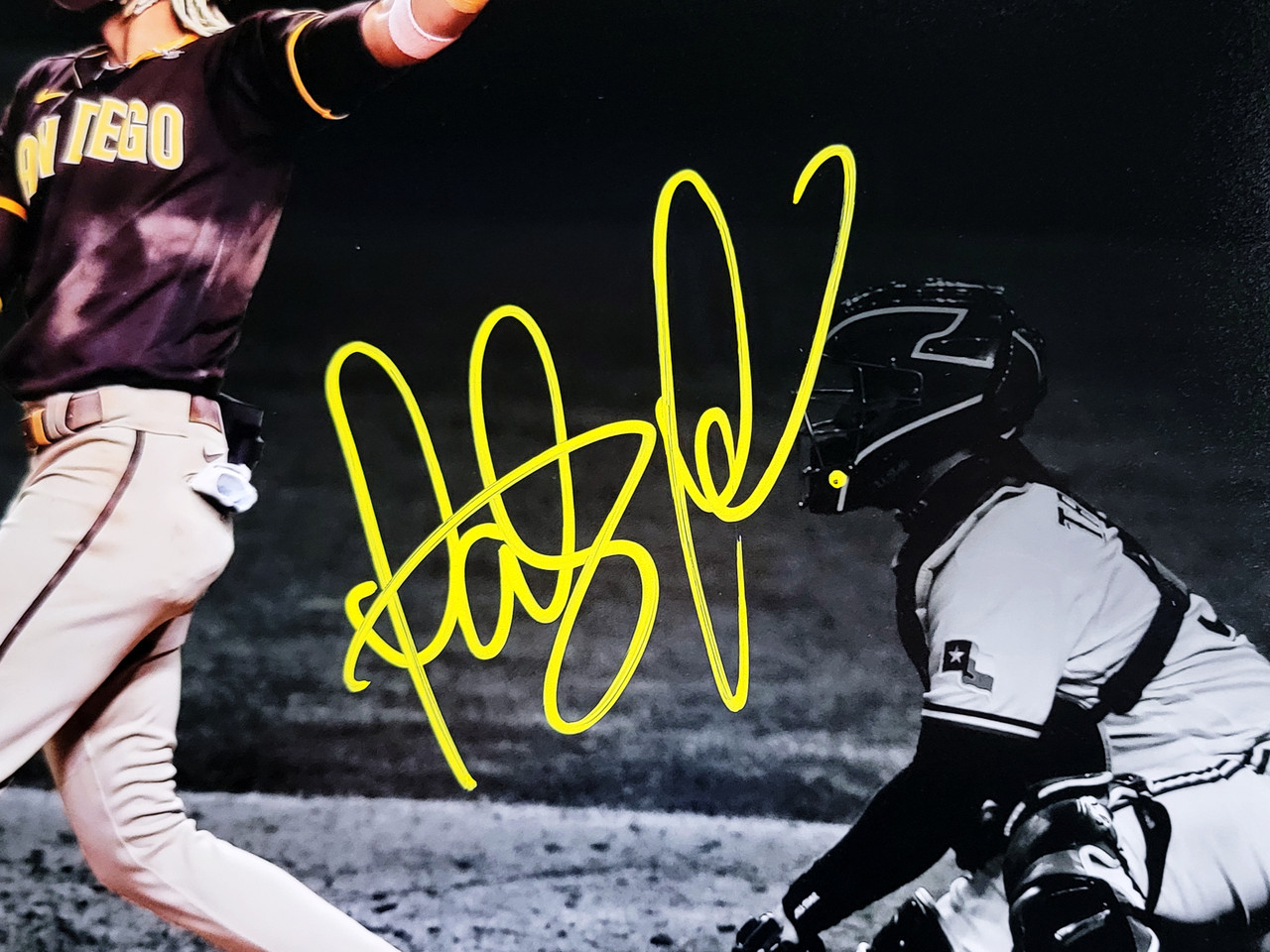 Padres Fernando Tatis Jr. Signed 16x20 Photo Bat Flip Beckett BAS