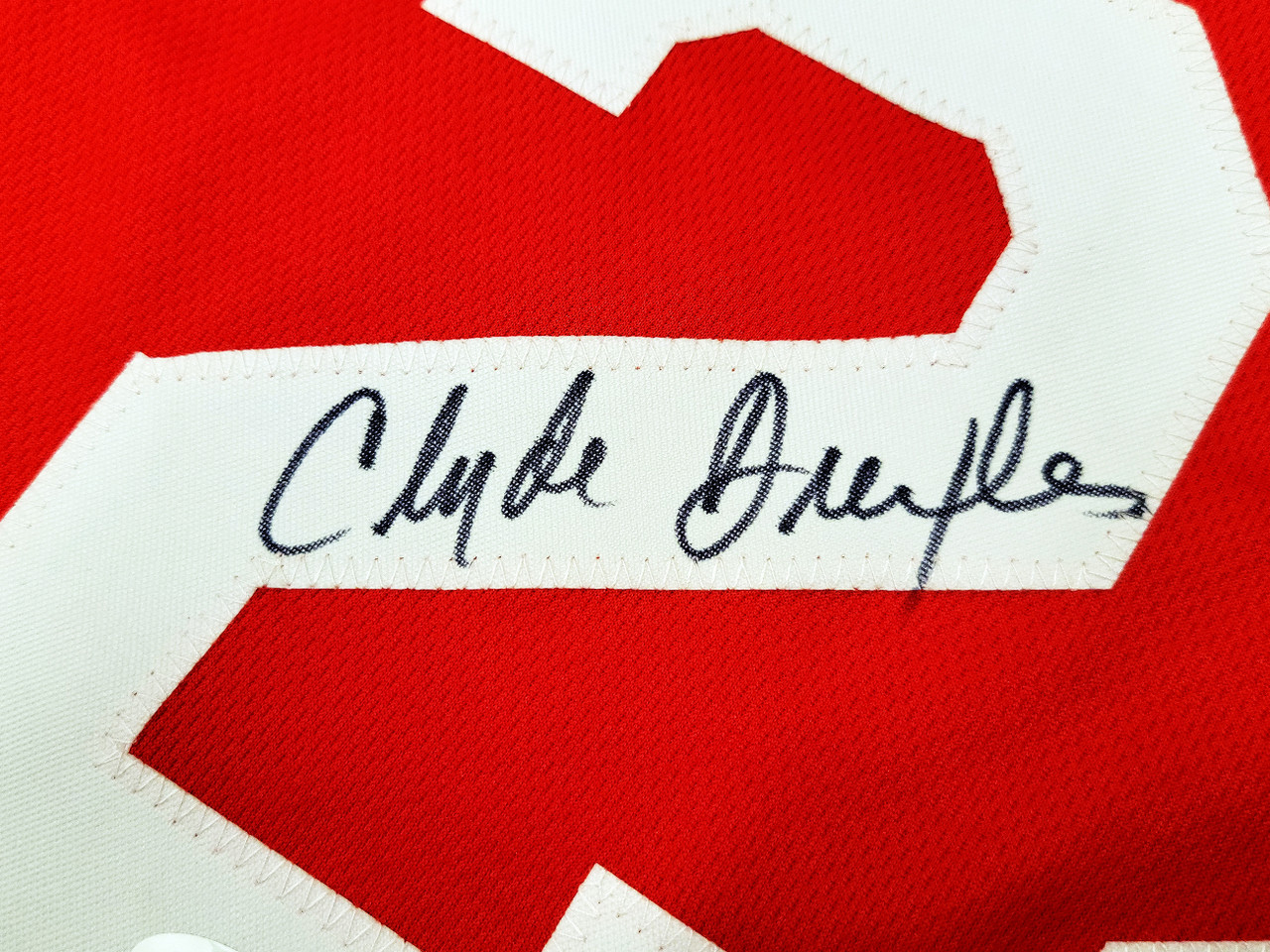 Clyde Drexler Signed Houston Rockets Jersey SSG Certified