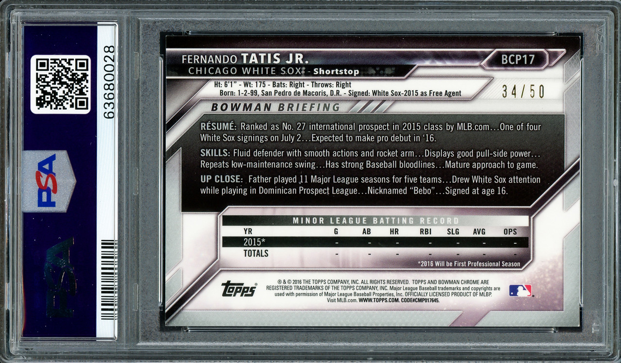 Fernando Tatis Jr. Rookie Card Guide and Key Early Prospect Cards