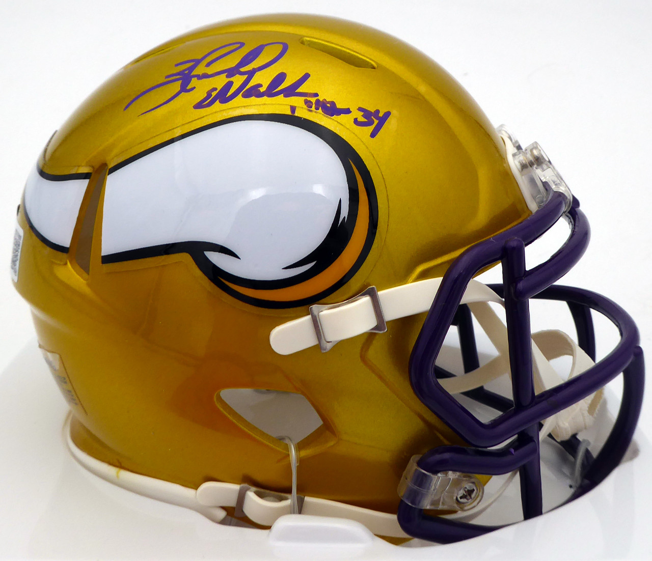 autographed vikings helmet