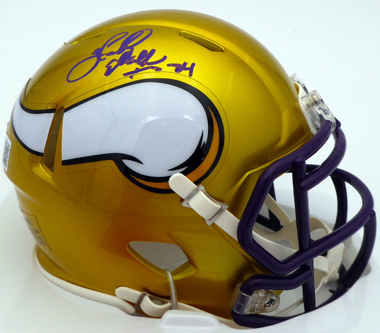 Herschel Walker Autographed Minnesota Vikings Yellow Flash Speed Mini  Helmet Beckett BAS #WS27101