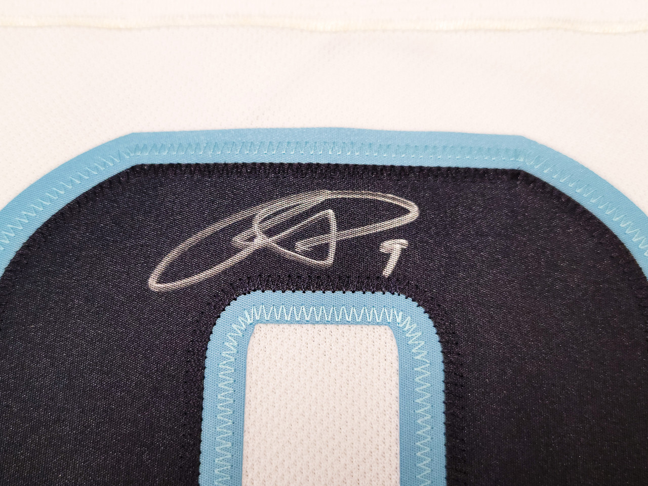 Seattle Kraken Mark Giordano Autographed White Adidas Authentic Jersey Size 54 Inaugural Season & Captain Patch 1st Sea Captain Fanatics Holo