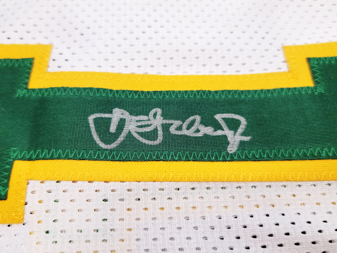 Detlef Schrempf Signed Seattle Yellow Basketball Jersey JSA 